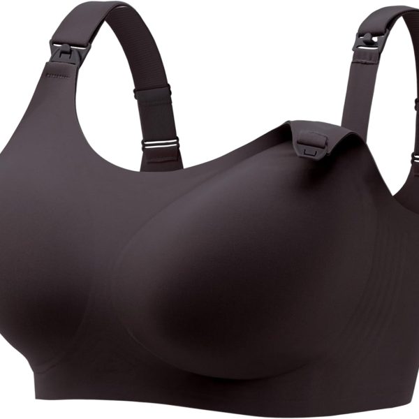 Seamless Nursing Bra for Women Wire Free Full Coverage Nursing Bra T-Shirt Bra with Extra Extender