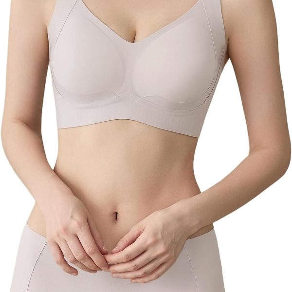 Bra and Panty Set Push-Up and Sports, Seamless Breathable Wireless Underwear Lingerie, Comfortable Intimate for Everyday Wear