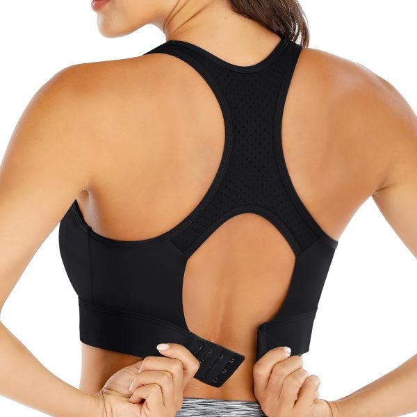 Sports Bras for Women High Support High Impact Sports Bras for Women Large Bust Push up Racerback Workout Running Bra