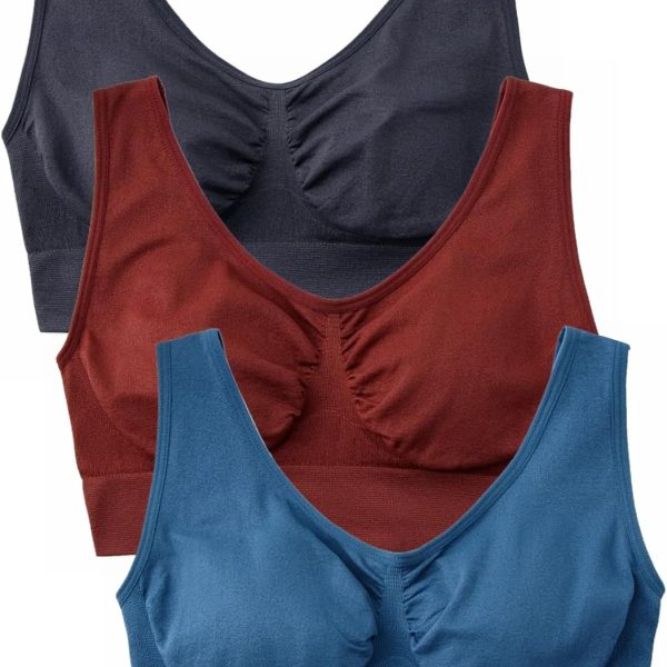 Women Comfort Wirefree  Unpadded Sleep Yoga Bra