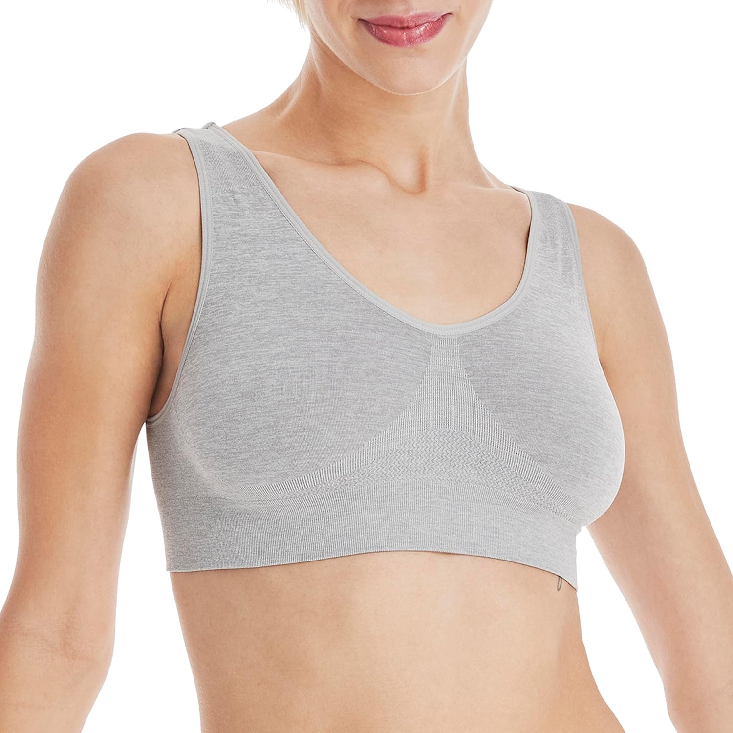 Women Cozy Wireless Bra, Full-Coverage Pullover Bra, Seamless T-Shirt Bra